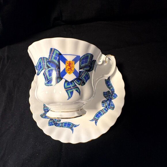 Royal Albert Bone China Cup and Saucer - Nova Scotia Tartan - Picture 1 of 8